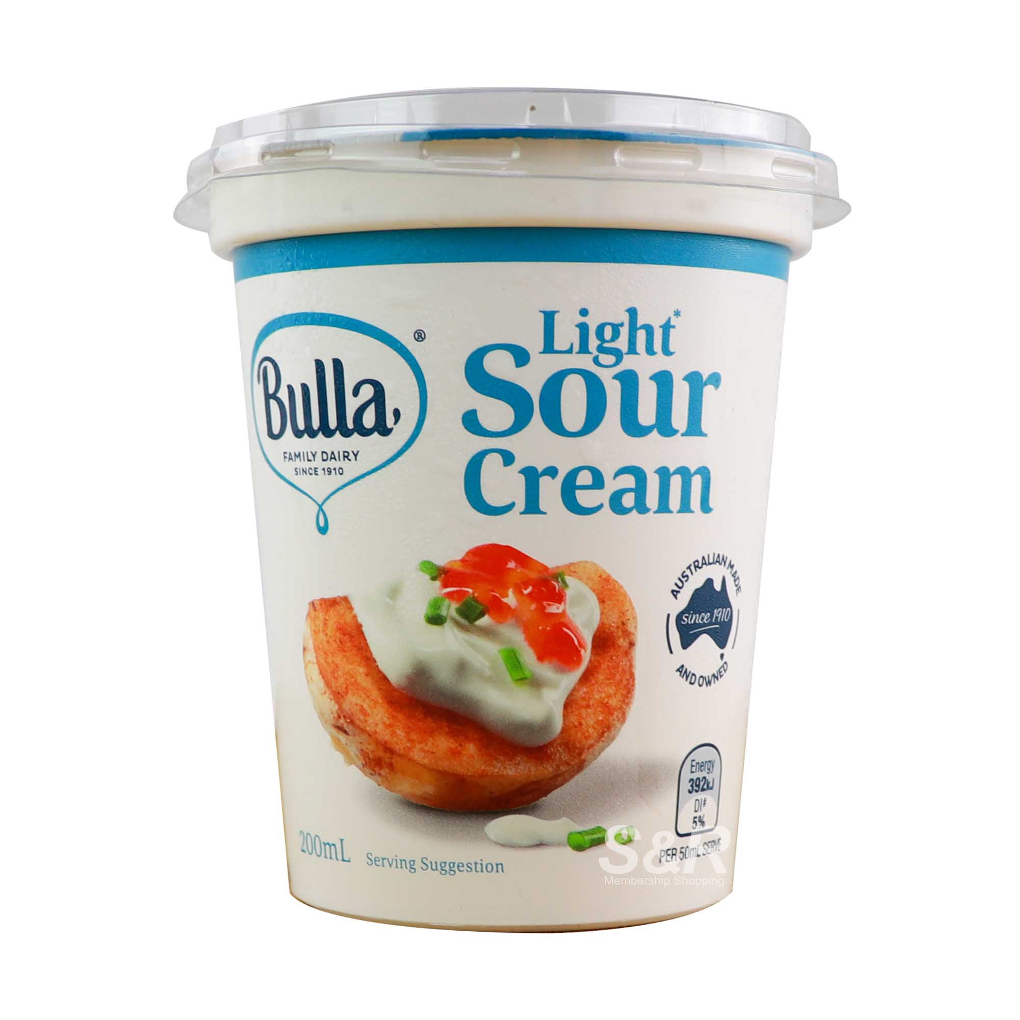 Bulla Light Sour Cream 200mL